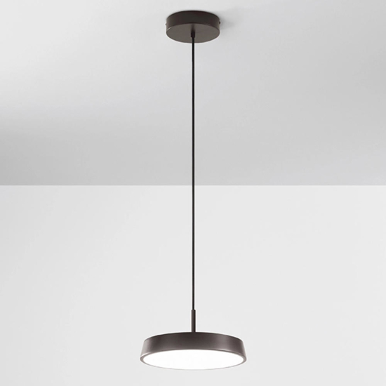 Lampada a sospensione urban isyluce caffe led 18w 3000k 4000k per soggiorno