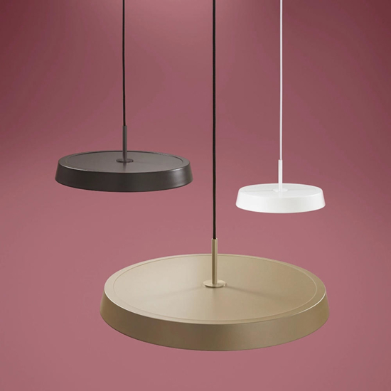 Isyluce lampada a sospensione urban sabbia moderna led 18w dimmerabile