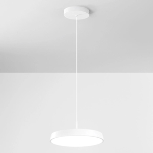 Lampadario da cucina isyluce urban bianco disco led 42w dimmerabile