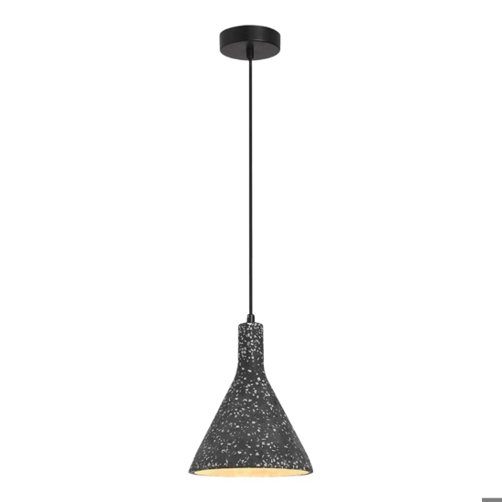 Lampada di cemento nero per penisola fp