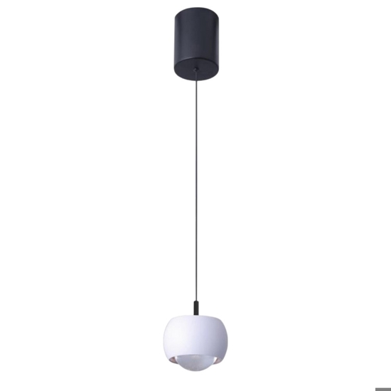 Lampada led 12w 3000k a sospensione bianca design 