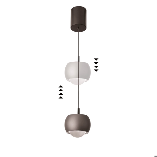 Lampada led 12w 3000k a sospensione bianca design 