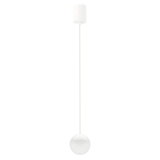 Lampada pendente a sospensione sfera bianca led 10w 3000k
