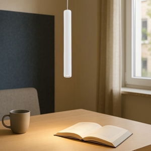 Lampada a sospensione cilindro bianco led 3w maya affralux