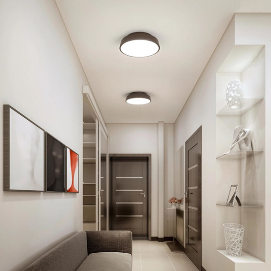 Isylyce urban plafoniera moderna marrone per soggiorno led 3000k 4000k