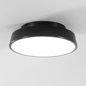 Plafoniera moderna nera rotonda 18w 3000k 4000k isyluce