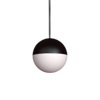 Lampadario da bagno a sospensione sfera led 5w 3000k nera