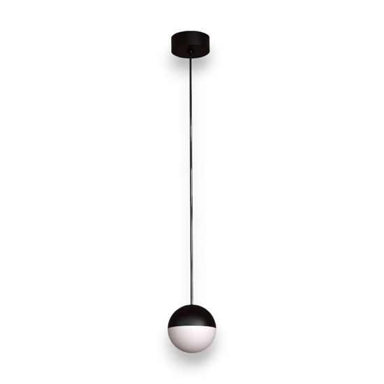 Lampada a sfera led 5w 3000k nero