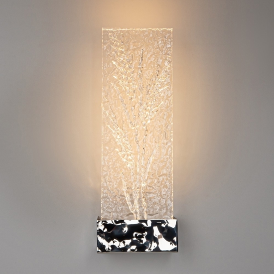 Applique da parete moderno led 3000k maytoni ornate cromo