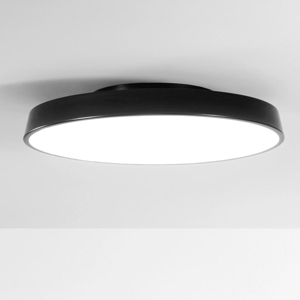 Isyluce plafoniera nera moderna per soggiorno led 39w 3000k 4000k dimmerabile