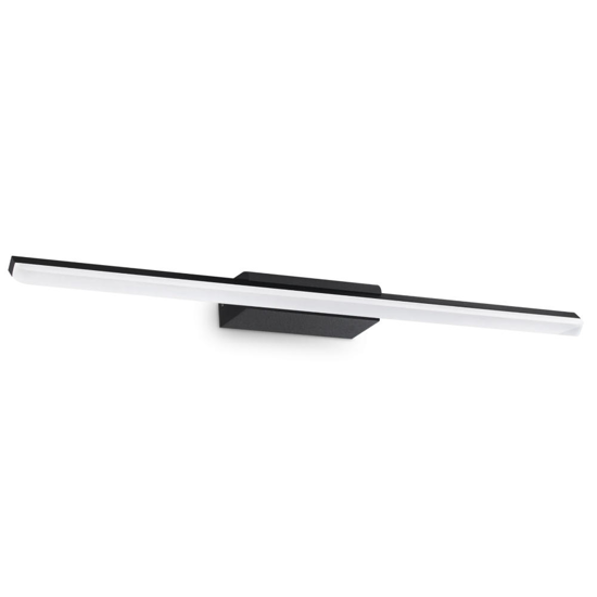 Ideal lux riflesso ap d62 applique da bagno nera led 16w 3000k