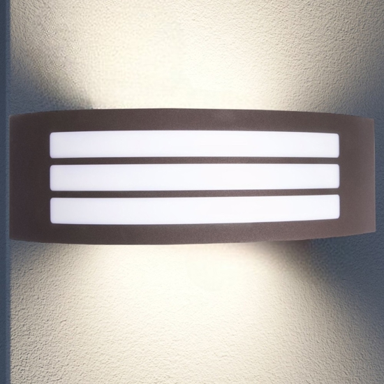 Applique da esterno moderno marrone