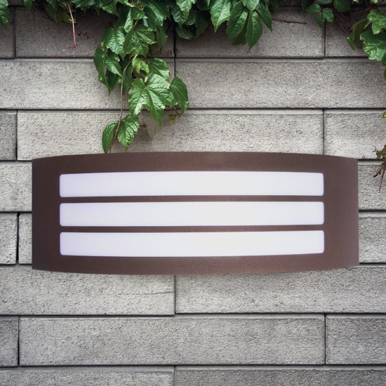 Applique da esterno moderno marrone