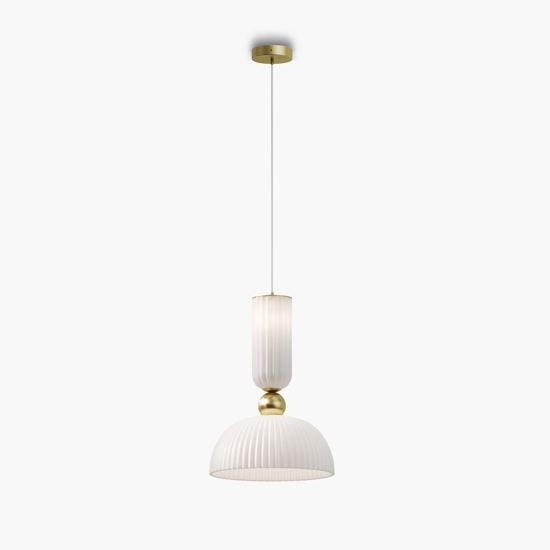 Maytoni antic lampada a sospensione colore bianco e oro per isola cucina