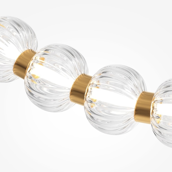 Maytoni amulet lampadario led 36w 3000k con sfere moderno