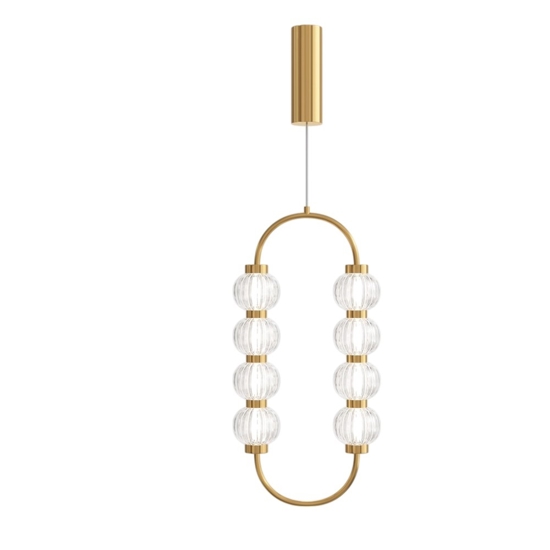Lampada a sospensione colore oro led 3000k maytoni amulet