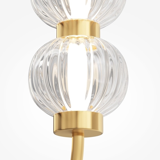 Lampada a sospensione colore oro led 3000k maytoni amulet