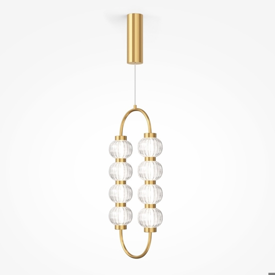 Lampada a sospensione colore oro led 3000k maytoni amulet