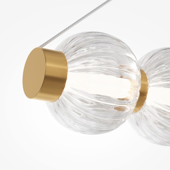 Maytoni amulet lampadario per soggiorno led 22w 3000k moderno