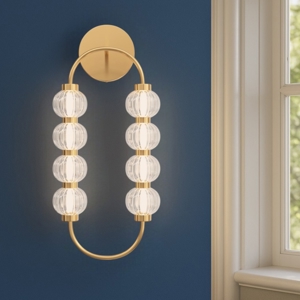 Maytoni amulet applique da parete led 16w 3000k ovale colore oro