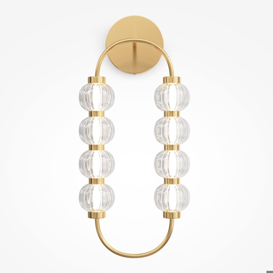 Maytoni amulet applique da parete led 16w 3000k ovale colore oro