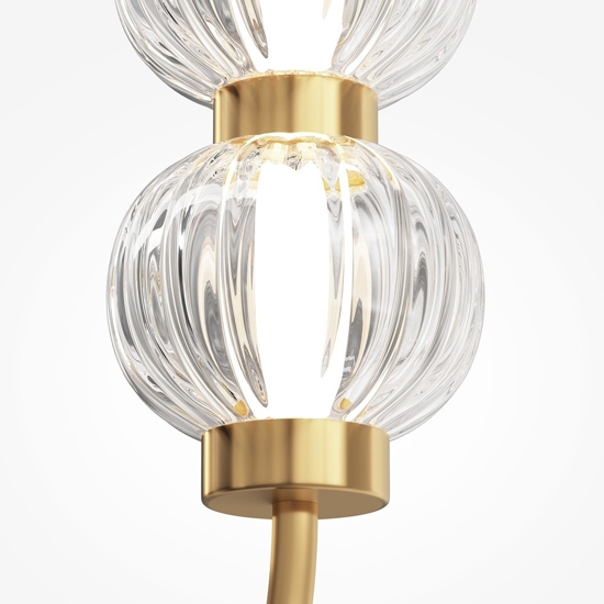 Maytoni amulet applique da parete led 16w 3000k ovale colore oro