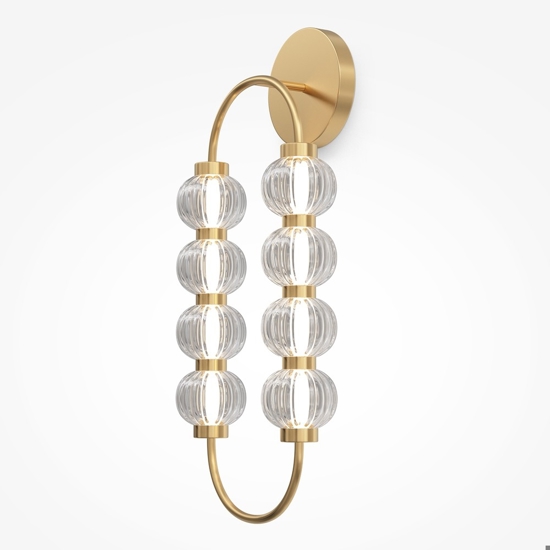 Maytoni amulet applique da parete led 16w 3000k ovale colore oro