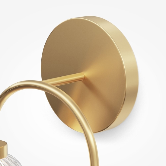Maytoni amulet applique da parete led 16w 3000k ovale colore oro