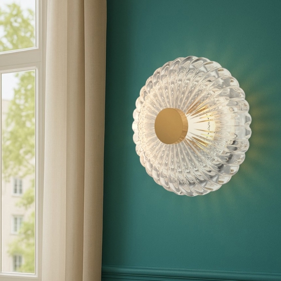 Maytoni amulet applique da parete led 3w 3000k in vetro