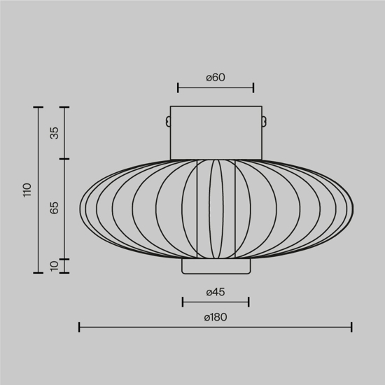 Maytoni amulet applique da parete led 3w 3000k in vetro