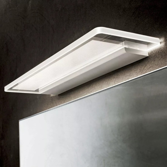 Skinny applique led 28w 3000k bianco linea light per specchio da bagno
