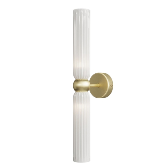 Maytoni antic applique camera da letto 2 luci vetro bianco satinato