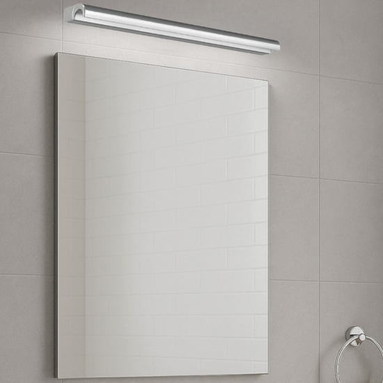 Applique bagno 3000k linea light halfpipe 2 cromo 60cm