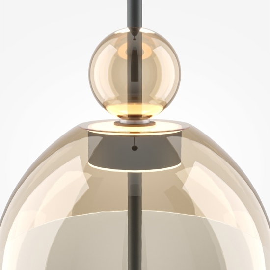 Maytoni bangkok lampada a sospensione led 12w 3000k per cucina mod185pl-l12cg3k1