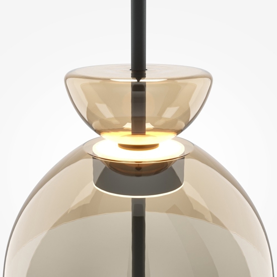 Maytoni bangkok lampada a sospensione led 12w 3000k cavi regolabili mod185pl-l12cg3k2