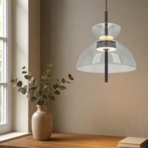 Maytoni bangkok lampada a sospensione led 12w 3000k colore nero moderna