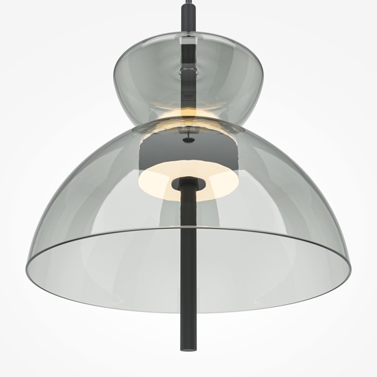 Maytoni bangkok lampada a sospensione led 12w 3000k colore nero moderna