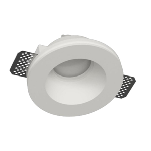 Faretto da incasso a soffitto tondo di gesso 