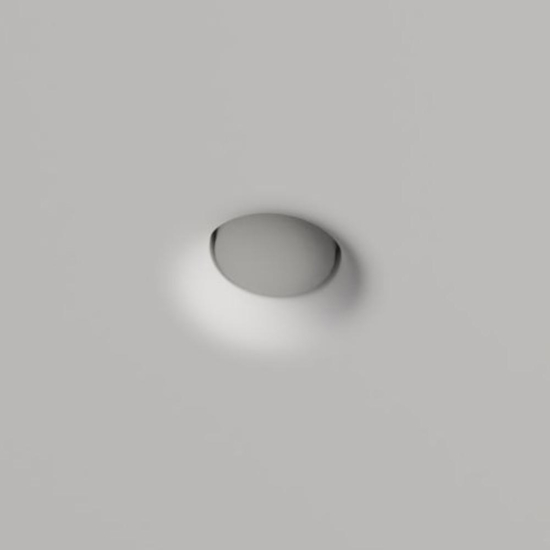 Faretto in gesso da incasso a soffitto gx53 tondo