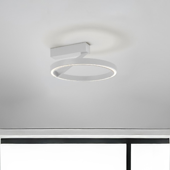Plafoniera rotonda bianca moderna led 33w 3000k 4000k vivida meridiana