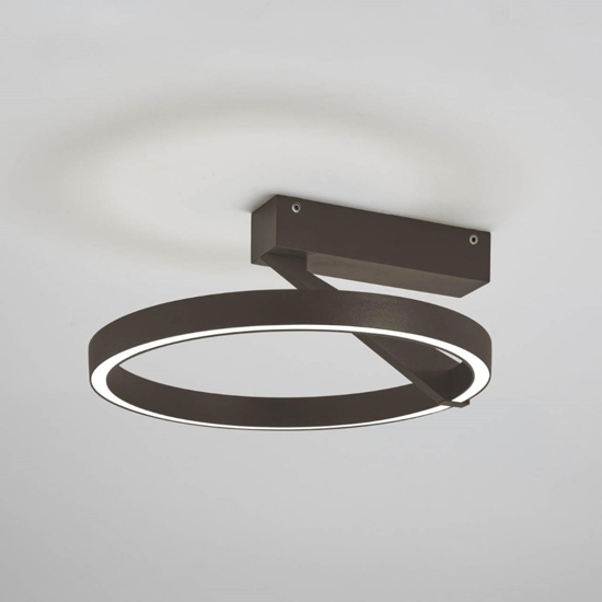 Plafoniera bronzo led 33w moderna 3000k 4000k vivida meridiana