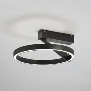 Vivida meridiana nero plafoniera led 33w 3000k 4000k moderna