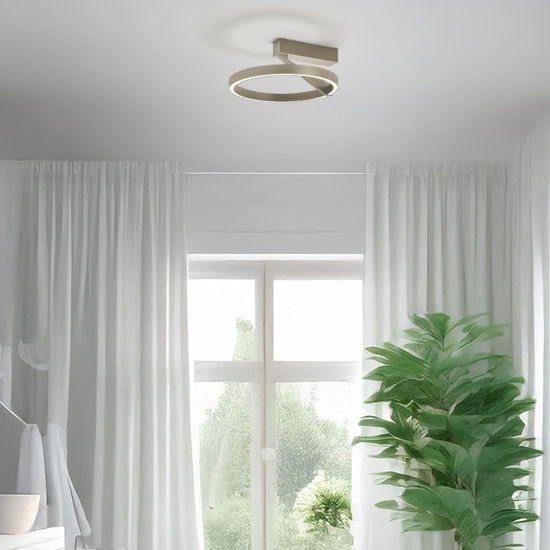 Plafoniera rotonda sabbia led 33w 3000k 4000k vivida meridiana