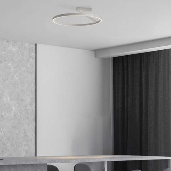Plafoniera vivida titanio led 44w 3000k 4000k meridiana