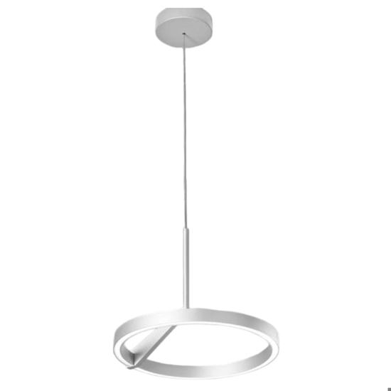 Lampadario moderno bianco vivida meridiana led 17w 3000k 4000k