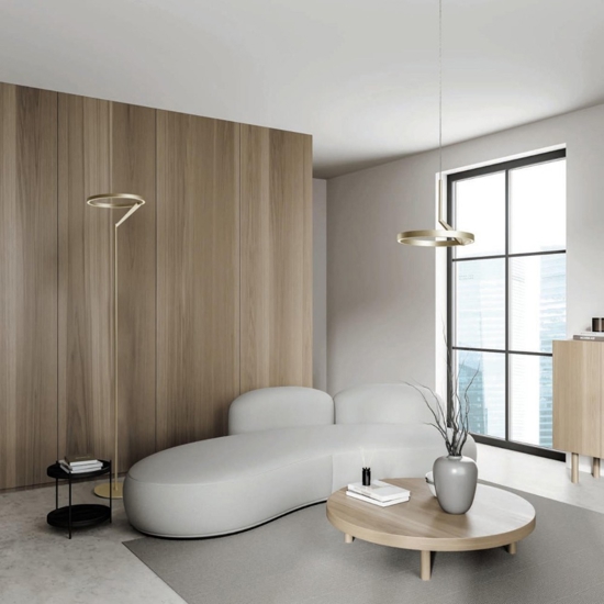 Lampadario meridiana sabbia led 17w  3000k 4000k vivida moderno