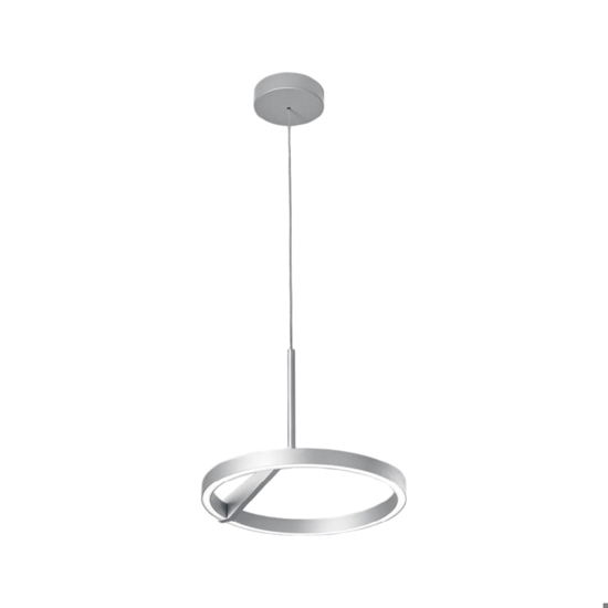 Vivida meridiana lampadario moderno titanio led 17w 3000k 4000k