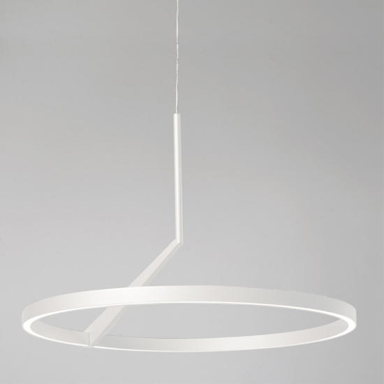 Lampadario moderno bianco led 44w 3000k 4000k vivida meridiana