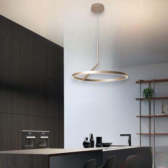 Vivida meridiana lampadario sabbia moderno led 44w 3000k 4000k