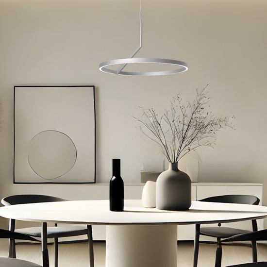 Lampadario vivida meridiana titanio led 44w 3000k 4000k